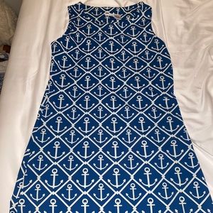 Anchor patterned dress